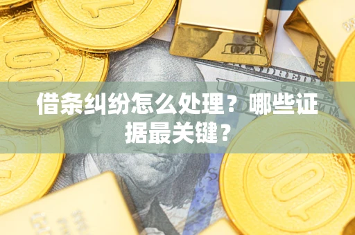 北京借条纠纷怎么处理？哪些证据最关键？