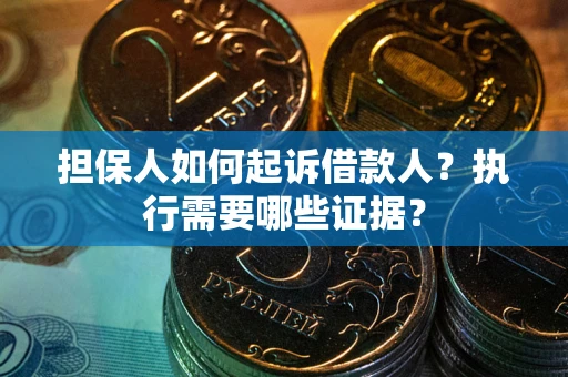 北京担保人如何起诉借款人？执行需要哪些证据？