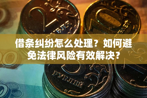北京借条纠纷怎么处理？如何避免法律风险有效解决？