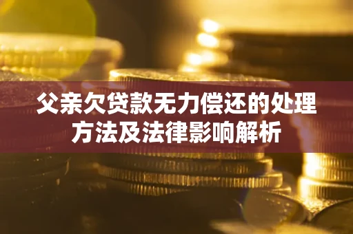 北京父亲欠贷款无力偿还的处理方法及法律影响解析
