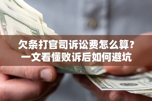 北京欠条打官司诉讼费怎么算？一文看懂败诉后如何避坑