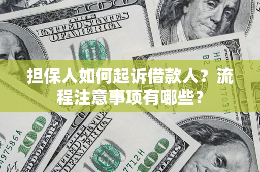 北京担保人如何起诉借款人？流程注意事项有哪些？